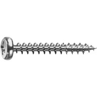 Spax - Universalschraube, 5 x 25 mm, 500 Stück, Vollgewinde, Halbrundkopf, Kreuzschlitz Z2, 4CUT, wirox - 0231010500255 von SPAX