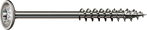 SPAX Holzbauschraube aus Edelstahl rostfrei A2, 6,0 x 140 mm, 100 Stück, T-STAR plus, Tellerkopf, Teilgewinde, 4CUT, 0257000601405 SPAX Holzbauschraube aus Edelstahl rostfrei A2, 6,0 x 140 mm, 100 Stück, T-STAR plus, Tellerkopf, Teilgewinde, 4CUT, 0257000601405 von SPAX