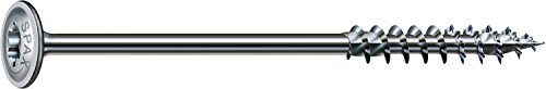 SPAX Holzbauschraube, 6,0 x 180 mm, 100 Stück, T-STAR plus, Tellerkopf, Teilgewinde, 4CUT, WIROX A3J, 251010601805 von SPAX