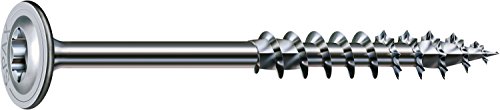 SPAX Holzbauschraube, 8,0 x 300 mm, 50 Stück, T-STAR plus, Tellerkopf, Teilgewinde, 4CUT, WIROX A3J, 251010803005 SPAX Holzbauschraube, 8,0 x 300 mm, 50 Stück, T-STAR plus, Tellerkopf, Teilgewinde, 4CUT, WIROX A3J, 251010803005 von SPAX
