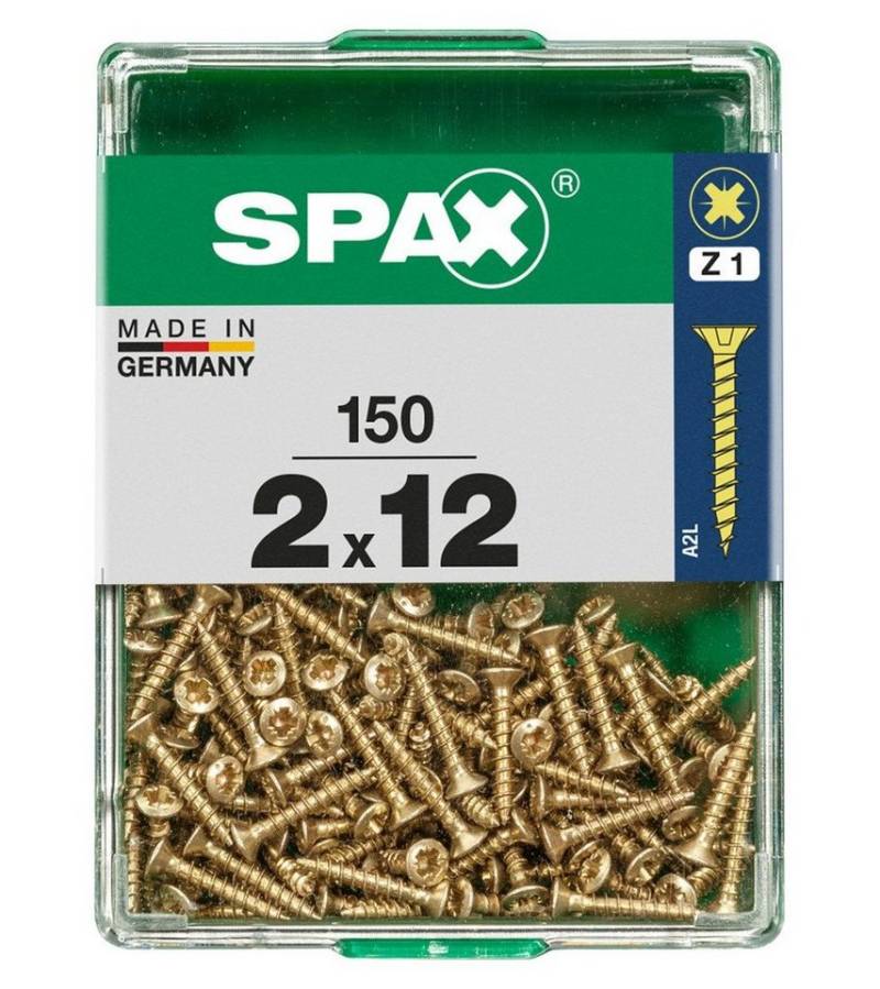 SPAX Holzbauschraube Spax Universalschrauben 2.0 x 12 mm PZ 1 - 150 von SPAX