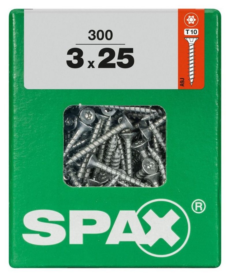 SPAX Holzbauschraube Spax Universalschrauben 3.0 x 25 mm TX 10 - 300 von SPAX