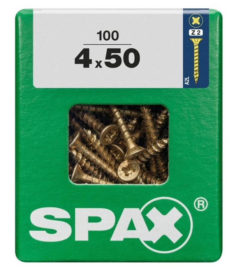 SPAX Holzbauschraube Spax Universalschrauben 4.0 x 50 mm PZ 2 - 100 von SPAX