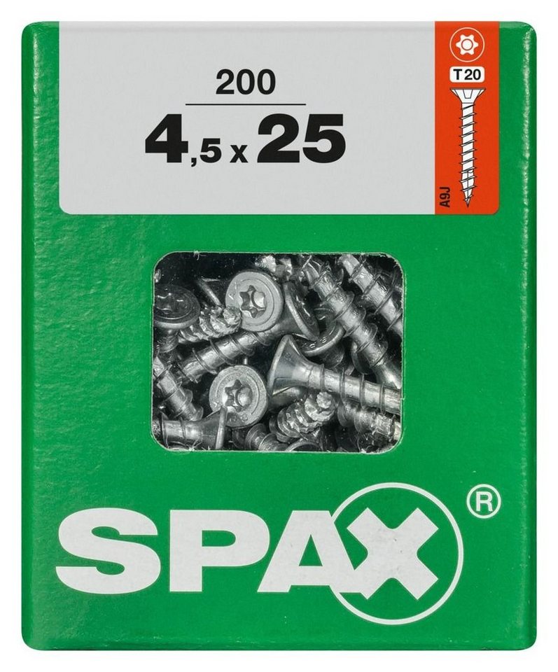 SPAX Holzbauschraube Spax Universalschrauben 4.5 x 25 mm TX 20 - 200 von SPAX