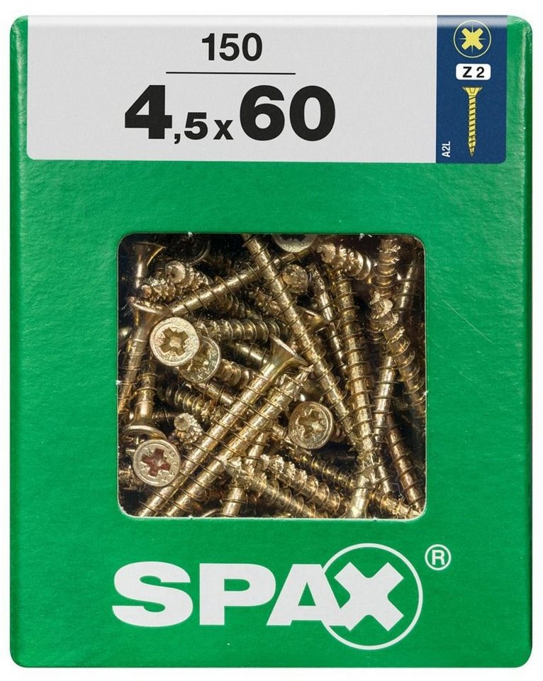 SPAX Holzbauschraube Spax Universalschrauben 4.5 x 60 mm PZ 2 - 150 von SPAX