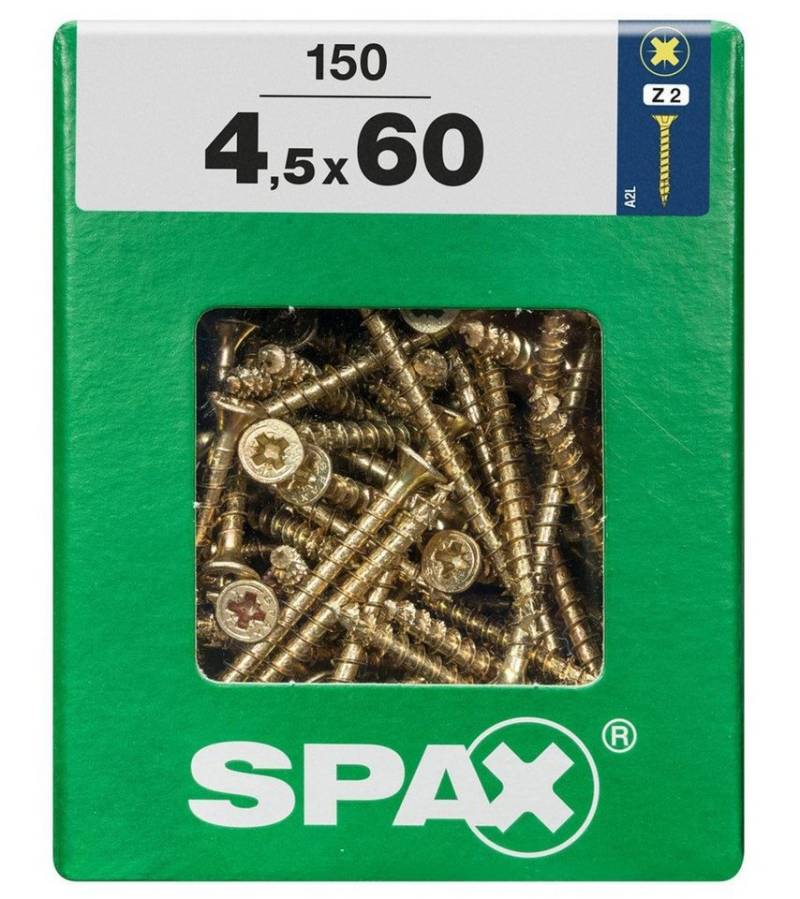 SPAX Holzbauschraube Spax Universalschrauben 4.5 x 60 mm PZ 2 - 150 von SPAX
