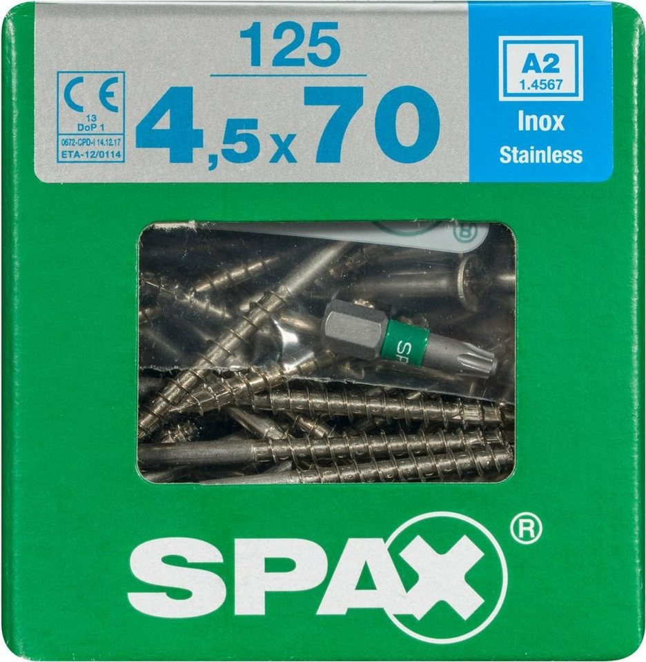 SPAX Holzbauschraube Spax Universalschrauben 4.5 x 70 mm TX 20 - 125 von SPAX