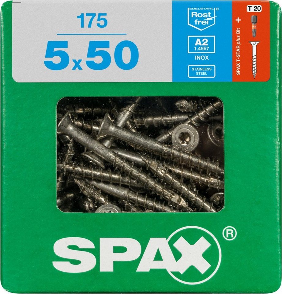 SPAX Holzbauschraube Spax Universalschrauben 5.0 x 50 mm TX 20 - 175 SPAX Holzbauschraube Spax Universalschrauben 5.0 x 50 mm TX 20 - 175 von SPAX
