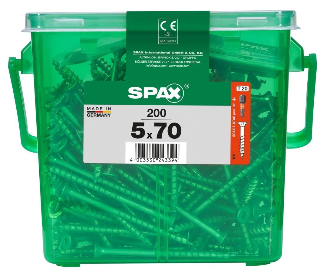 SPAX Holzbauschraube Spax Universalschrauben 5.0 x 70 mm TX 20 - 200 von SPAX