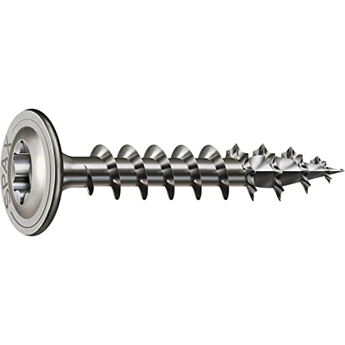 SPAX Holzbauschraube Tellerkopf 6.0x 60 VG Torx 30 Wirox-Silber mit Bewertung von SPAX