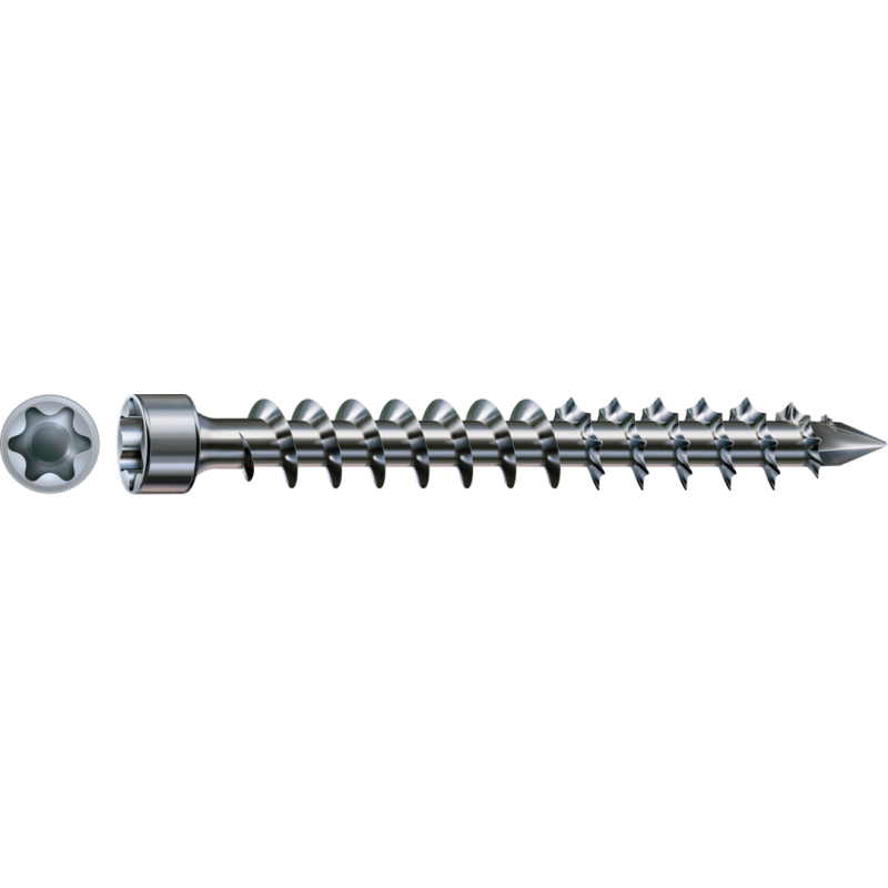 SPAX IN.FORCE Holzbauschraube WIROX Vollgewinde Zylinderkopf T-STAR plus 4CUT-Spitze 8 x 200mm - 50 Stück SPAX IN.FORCE Holzbauschraube WIROX Vollgewinde Zylinderkopf T-STAR plus 4CUT-Spitze 8 x 200mm - 50 Stück von SPAX International GmbH & Co. KG