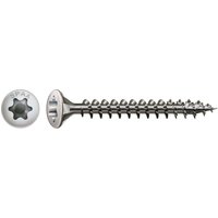 Spax - Edelstahlschraube, 4,5 x 50 mm, 200 Stück, Vollgewinde, Linsensenkkopf, t-star plus T20, 4CUT - 0627000450503 von SPAX