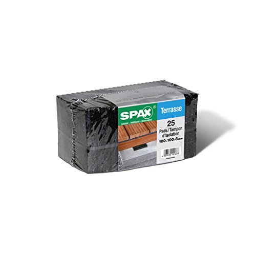 SPAX 5000009186609 Pads: 100 x 100 x 8 mm (25 Stück) von SPAX