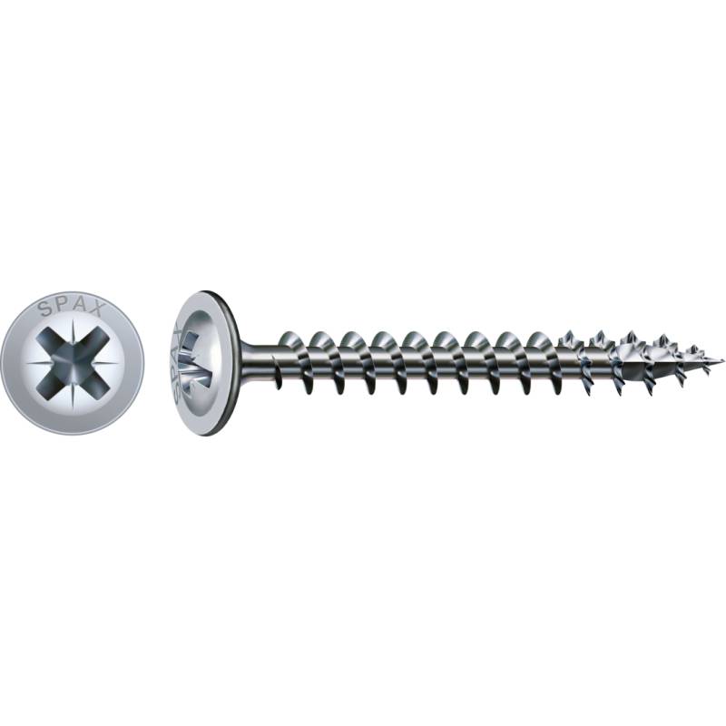 SPAX Rückwandschraube WIROX Vollgewinde Rückwandkopf Kreuzschlitz 4CUT-Spitze 5 x 35mm - 1000 Stück von SPAX International GmbH & Co. KG