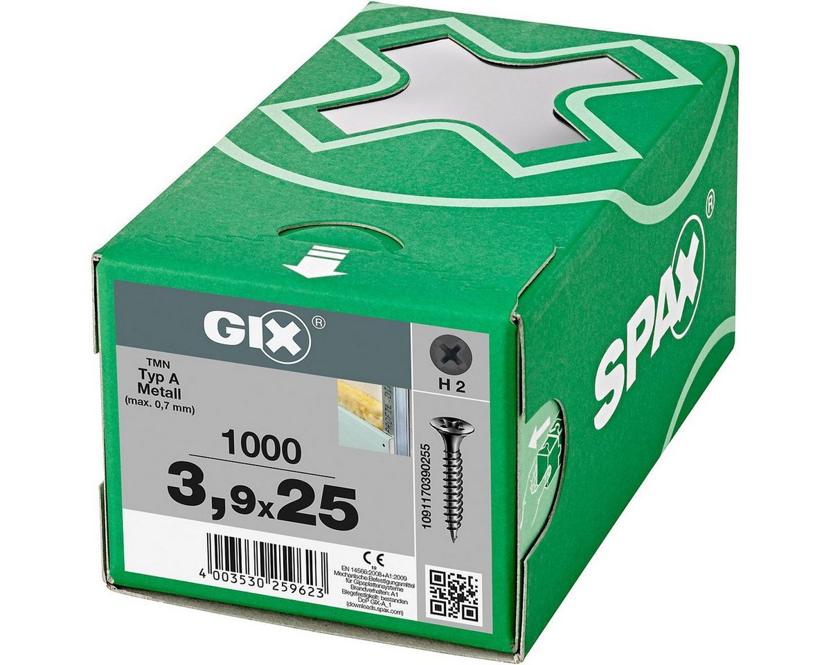 SPAX Schnellbauschraube GIX-B Packung, (1000 St) von SPAX