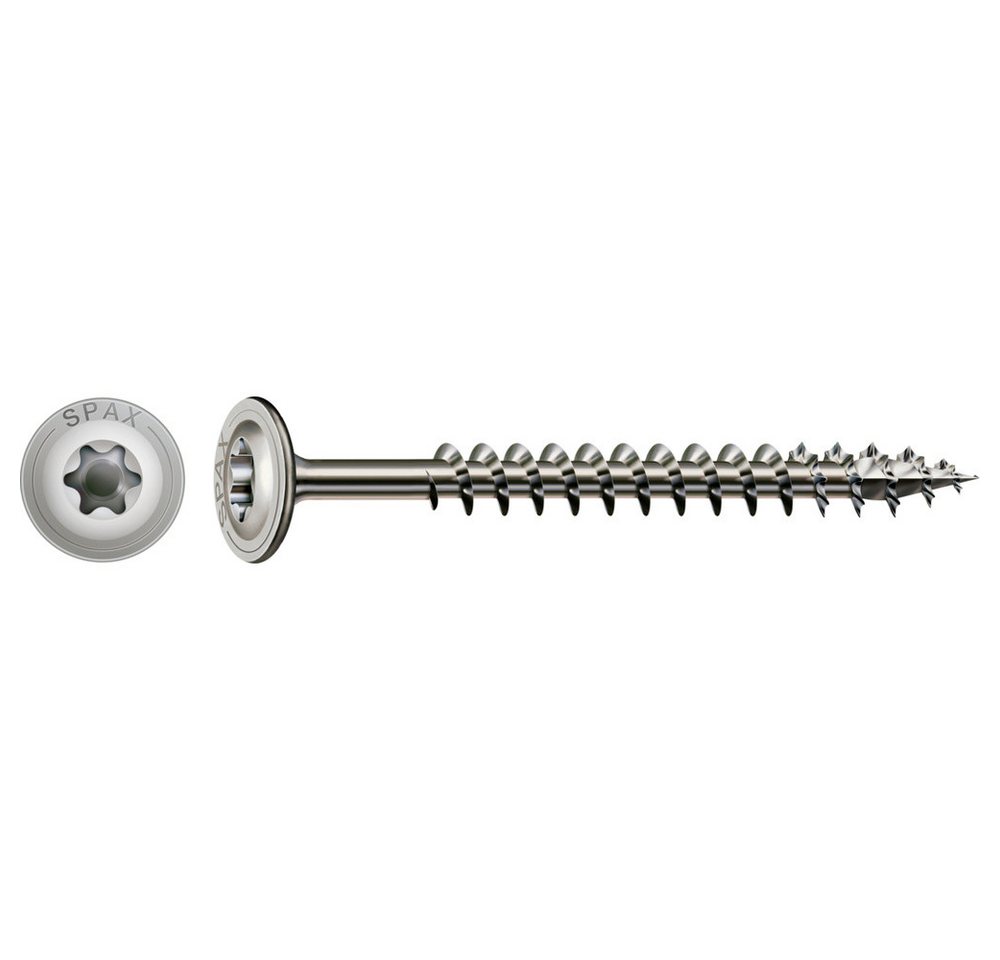 SPAX Schraube SPAX 0257000801005 Holzschraube 8 mm 100 mm T-STAR plus Edelstahl SPAX Schraube SPAX 0257000801005 Holzschraube 8 mm 100 mm T-STAR plus Edelstahl von SPAX