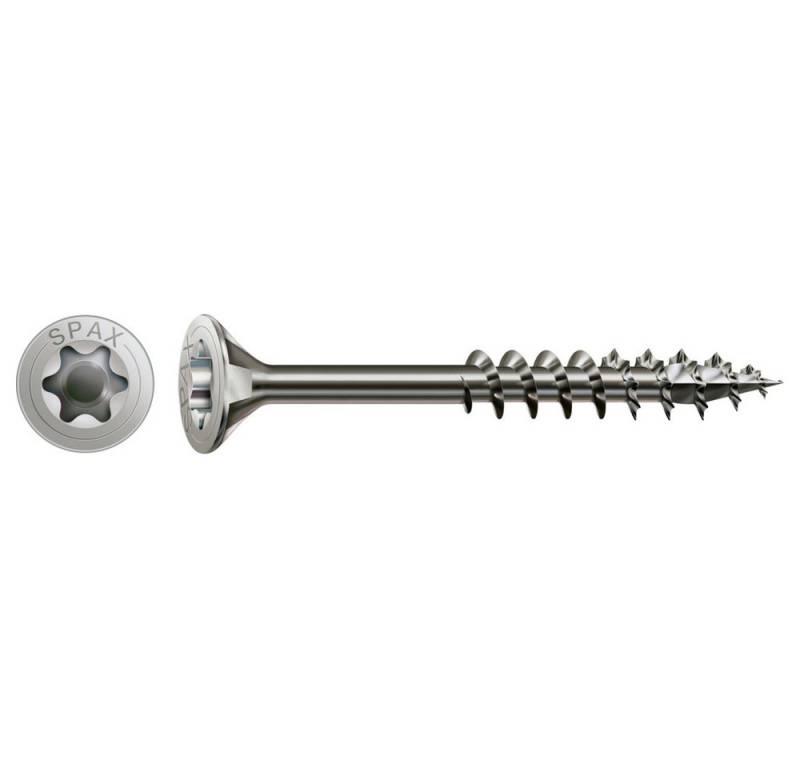 SPAX Schraube SPAX 197000601003 Holzschraube 6 mm 100 mm T-STAR plus 88091 Edelst von SPAX