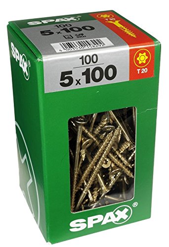 SPAX Schrauben Frankreich Univ Tftx "mit Box, 5 x 100 mm, T25 x 100 Stueck SPAX Schrauben Frankreich Univ Tftx "mit Box, 5 x 100 mm, T25 x 100 Stueck von SPAX