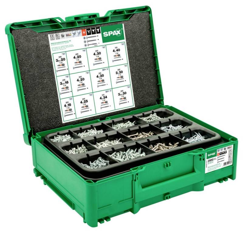SPAX Schrauben-Set SPAX systainer³ T-Loc Möbelbau 5000009172011 Schrauben-Satz 1 Set von SPAX