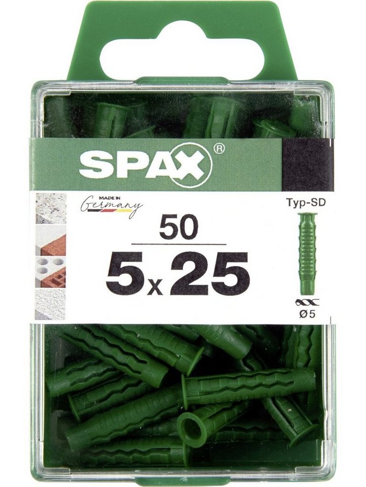 SPAX Schrauben- und Dübel-Set Spax Spreizdübel 5.0 x 25 mm - 50 Stück von SPAX