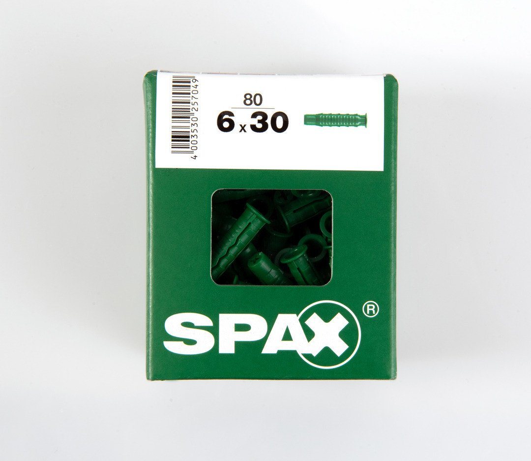 SPAX Schrauben- und Dübel-Set Spax Spreizdübel 6.0 x 30 mm - 80 Stück SPAX Schrauben- und Dübel-Set Spax Spreizdübel 6.0 x 30 mm - 80 Stück von SPAX