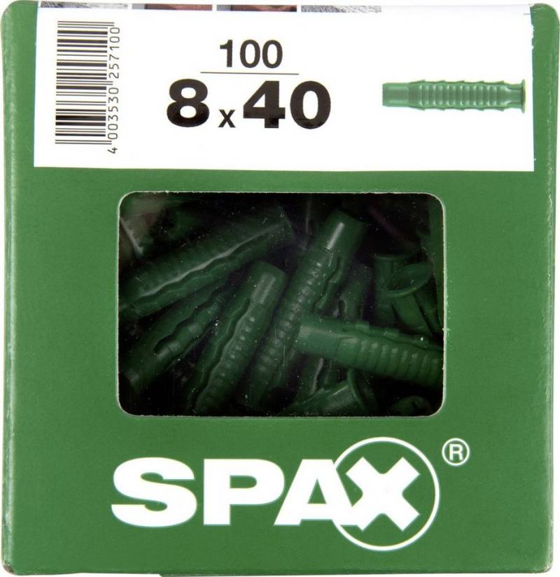 SPAX Schrauben- und Dübel-Set Spax Spreizdübel 8.0 x 40 mm - 100 Stück von SPAX