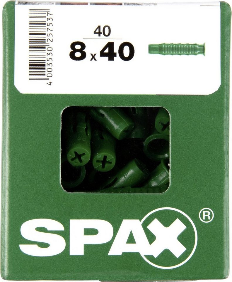 SPAX Schrauben- und Dübel-Set Spax Spreizdübel 8.0 x 40 mm - 40 Stück SPAX Schrauben- und Dübel-Set Spax Spreizdübel 8.0 x 40 mm - 40 Stück von SPAX