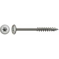 Spax - hi.force, 6 x 140 mm, 100 Stück, Teilgewinde, Tellerkopf, t-star plus T30, 4CUT, Edelstahl rostfrei A2 - 0257000601405 von SPAX