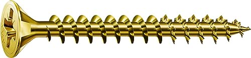 SPAX Universalschraube, 3,0 x 20 mm, 1000 Stück, Kreuzschlitz Z1, Senkkopf, Vollgewinde, 4CUT, YELLOX A2L, 1081020300205 SPAX Universalschraube, 3,0 x 20 mm, 1000 Stück, Kreuzschlitz Z1, Senkkopf, Vollgewinde, 4CUT, YELLOX A2L, 1081020300205 von SPAX
