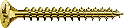 SPAX Universalschraube, 3,0 x 45 mm, 1000 Stück, Kreuzschlitz Z1, Senkkopf, Vollgewinde, 4CUT, YELLOX A2L, 1081020300455 SPAX Universalschraube, 3,0 x 45 mm, 1000 Stück, Kreuzschlitz Z1, Senkkopf, Vollgewinde, 4CUT, YELLOX A2L, 1081020300455 von SPAX