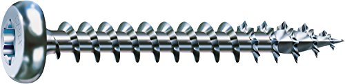 SPAX Universalschraube, 4,0 x 30 mm, 1000 Stück, T-STAR plus, Halbrundkopf, Vollgewinde, 4CUT, WIROX A9J, 0201010400305 von SPAX