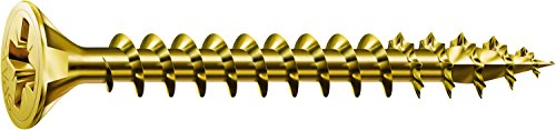 SPAX Universalschraube, 4,5 x 16 mm, 200 Stück, Kreuzschlitz Z2, Senkkopf, Vollgewinde, 4CUT, YELLOX A2L, 1081020450163 SPAX Universalschraube, 4,5 x 16 mm, 200 Stück, Kreuzschlitz Z2, Senkkopf, Vollgewinde, 4CUT, YELLOX A2L, 1081020450163 von SPAX