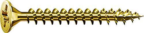 SPAX Universalschraube, 5,0 x 45 mm, 500 Stück, Kreuzschlitz Z2, Senkkopf, Vollgewinde, 4CUT, YELLOX A2L, 1081020500455 SPAX Universalschraube, 5,0 x 45 mm, 500 Stück, Kreuzschlitz Z2, Senkkopf, Vollgewinde, 4CUT, YELLOX A2L, 1081020500455 von SPAX