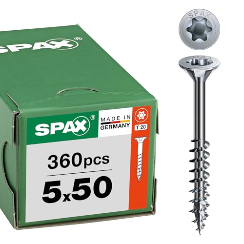 SPAX Universalschraube, 5 x 50 mm, 360 Stück, Teilgewinde, Senkkopf, T-STAR plus T20, 4CUT, WIROX A9J - 8000000276965 SPAX Universalschraube, 5 x 50 mm, 360 Stück, Teilgewinde, Senkkopf, T-STAR plus T20, 4CUT, WIROX A9J - 8000000276965 von SPAX