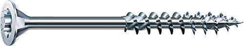 SPAX Universalschraube, 6,0 x 240 mm, 100 Stück, T-STAR plus, Senkkopf, Teilgewinde, 4CUT, WIROX A3J, 0191010602405, blank verzinkt von SPAX