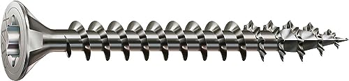 SPAX Universalschraube aus Edelstahl rostfrei A2, 6,0 x 50 mm, 100 Stück, T-STAR plus, Senkkopf, Vollgewinde, 4CUT, 1197000600503 SPAX Universalschraube aus Edelstahl rostfrei A2, 6,0 x 50 mm, 100 Stück, T-STAR plus, Senkkopf, Vollgewinde, 4CUT, 1197000600503 von SPAX