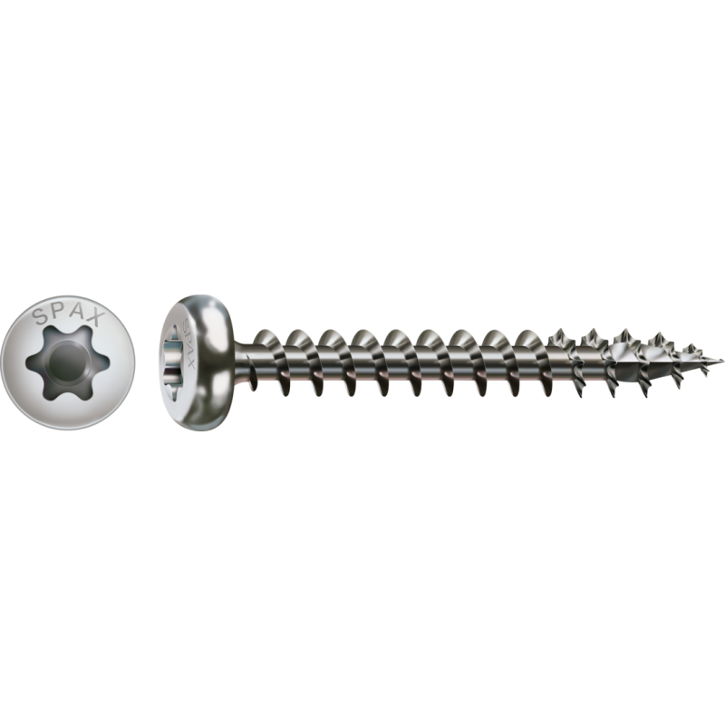 SPAX Universalschraube Edelstahl A2 Vollgewinde Halbrundkopf T-STAR plus 4CUT-Spitze 5 x 30mm - 200 Stück SPAX Universalschraube Edelstahl A2 Vollgewinde Halbrundkopf T-STAR plus 4CUT-Spitze 5 x 30mm - 200 Stück von SPAX International GmbH & Co. KG