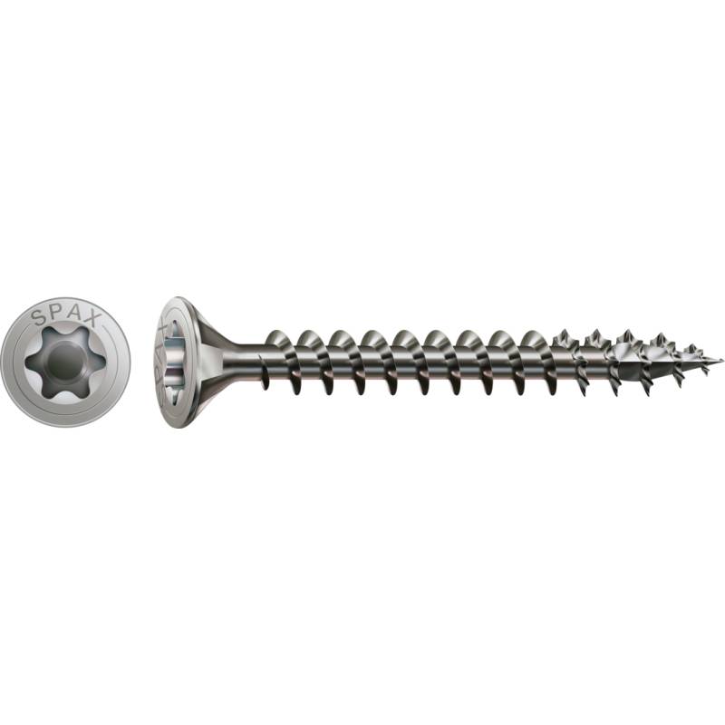 SPAX Universalschraube Edelstahl A2 Vollgewinde Senkkopf T-STAR plus CUT4-Spitze 4 x 30mm - 200 Stück von SPAX International GmbH & Co. KG