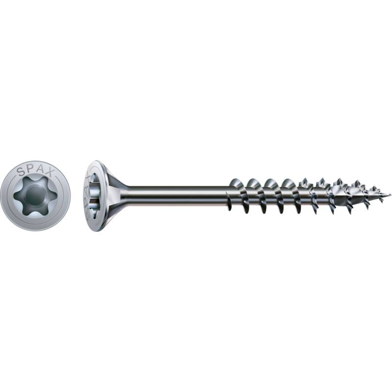 SPAX Universalschraube WIROX Teilgewinde Senkkopf T-STAR plus 4CUT-Spitze 6 x 90mm - 200 Stück von SPAX International GmbH & Co. KG