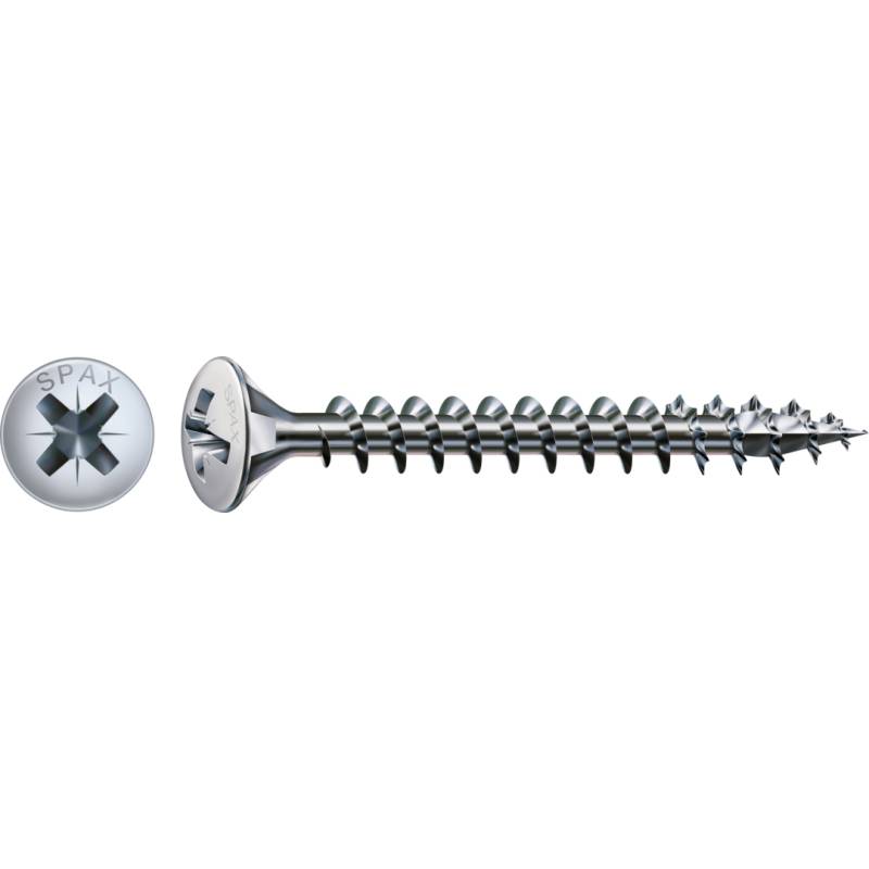SPAX Universalschraube WIROX Vollgewinde Linsensenkkopf Kreuzschlitz 4CUT-Spitze 4 x 25mm - 1000 Stück von SPAX International GmbH & Co. KG