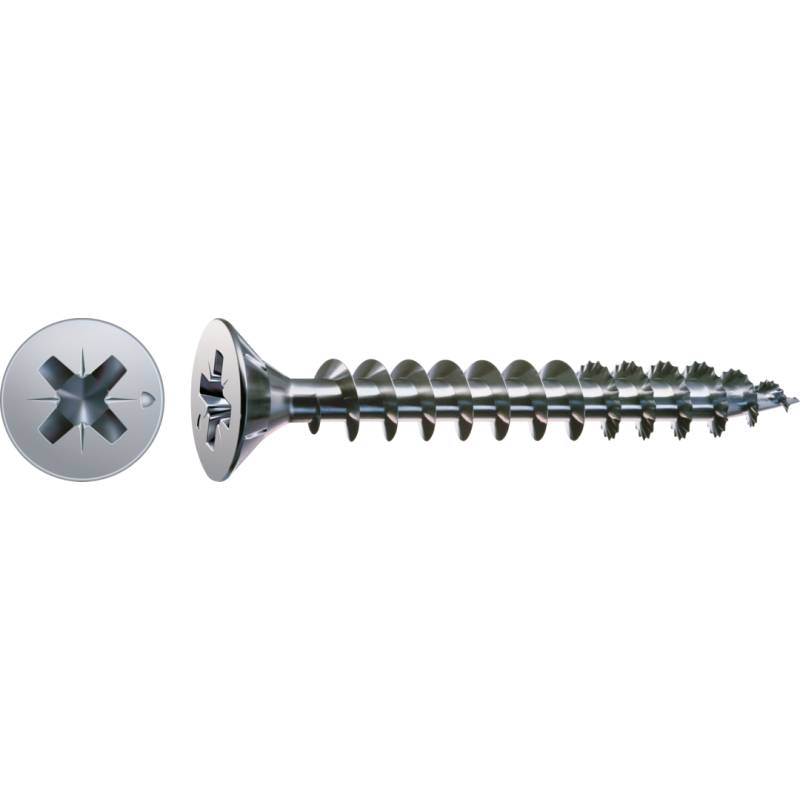 SPAX Universalschraube WIROX Vollgewinde Senkkopf Kreuzschlitz CUT4-Spitze 3 x 45mm - 1000 Stück von SPAX International GmbH & Co. KG