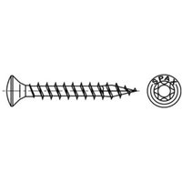 Edelstahl 3 x 25 mm LinsenSenkkopf t-star plus Vollgewinde S-Spitze Edelstahl rostfreiei A2 200 Stk - Spax von SPAX