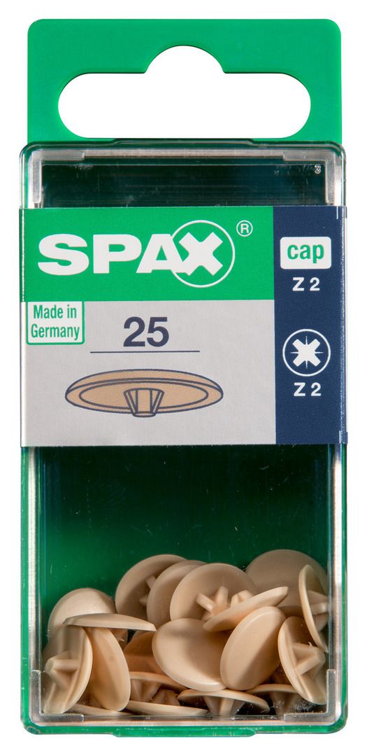 Spax Abdeckkappen beige zum stecken (kreuz)- 25 Stk. von SPAX