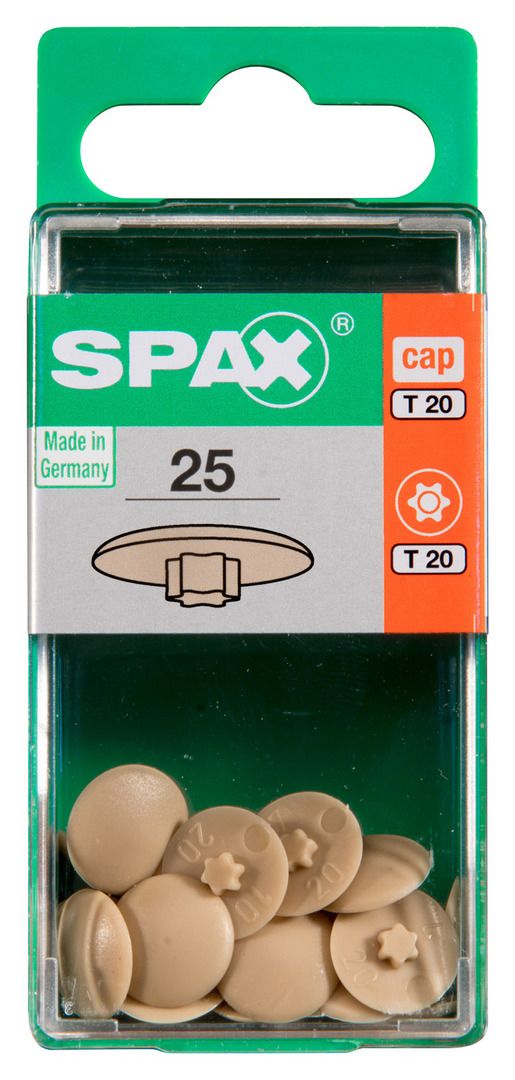 Spax Abdeckkappen beige zum stecken - 25 Stk. von SPAX