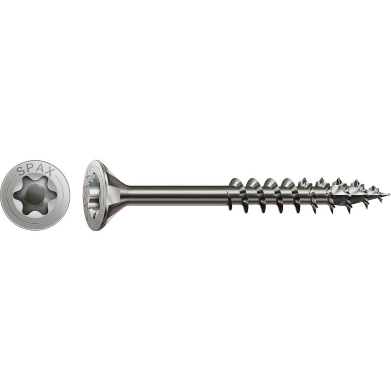 Spax Edelstahlschraube Senkkopf T-Star plus T20 Ø 4 x 35 mm 150 Stück von SPAX