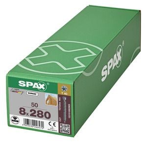 Spax Holzbauschrauben 8.0 x 280 mm TX 40 Zylinderkopf - 50 Stk. von SPAX