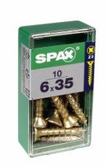 Spax Universalschrauben 6.0 x 35 mm PZ 3 - 10 Stk. von SPAX