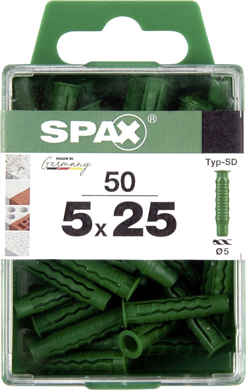 Spax Spreizdübel 5.0 x 25 mm - 50 Stück von SPAX