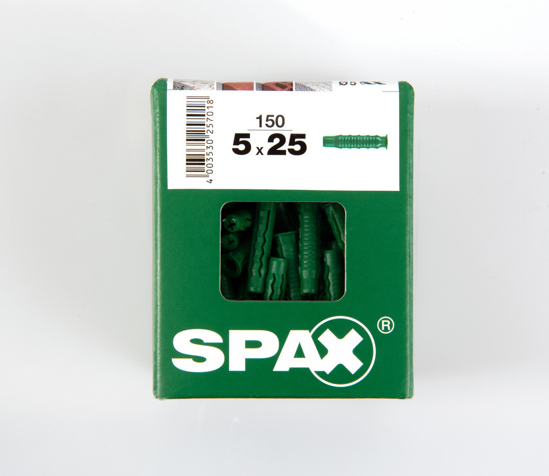 Spax Spreizdübel 5.0 x 25 mm - 150 Stück von SPAX