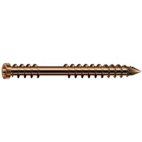 Spax - Terrassenschrauben Holz 5x60 TX25 mit Cut-Spitze, Zylinderkopf und Wellenschliff, Edelstahl antik Großpackung - 400 Stück von SPAX